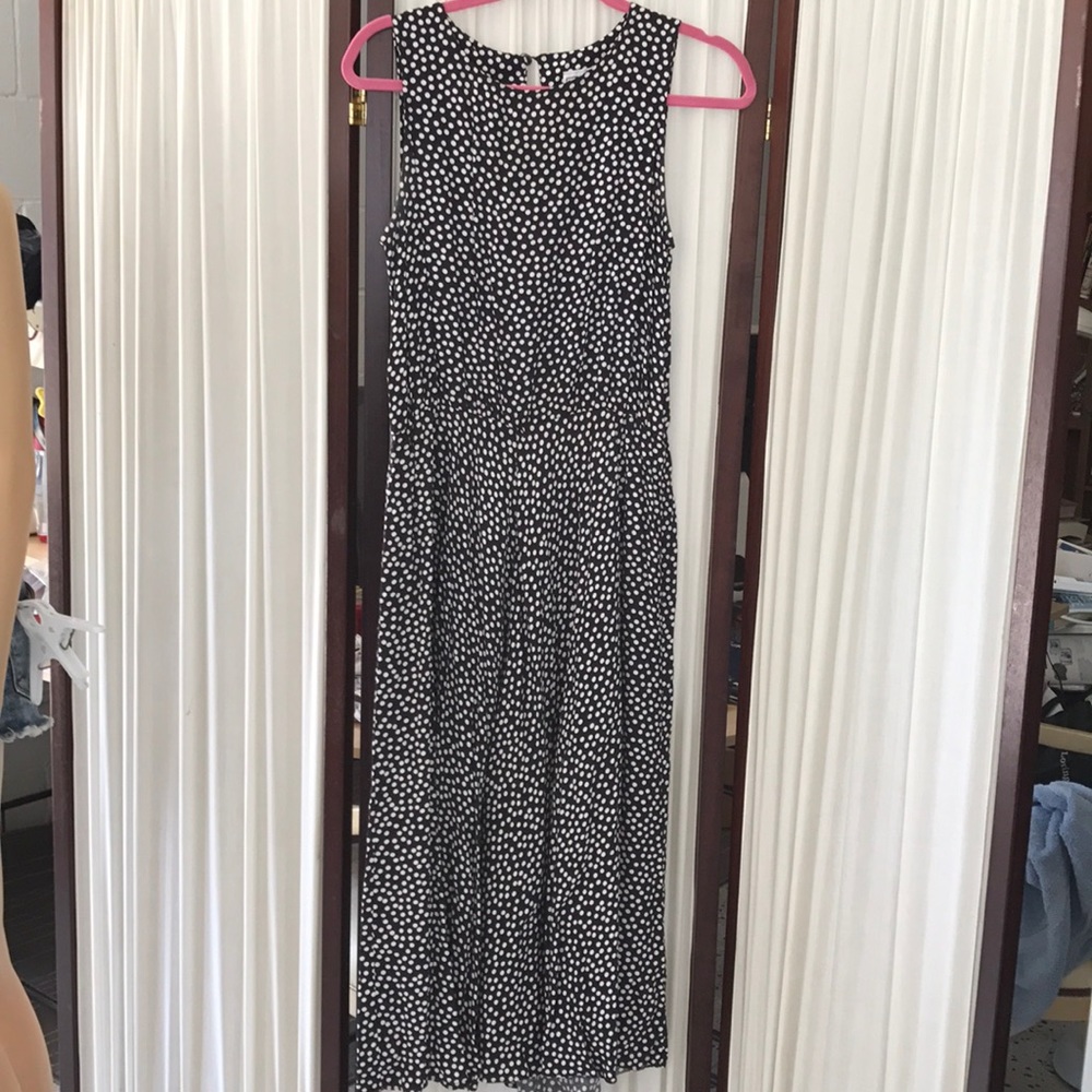 E.D. Michaels maxi sleeveless dress dot's